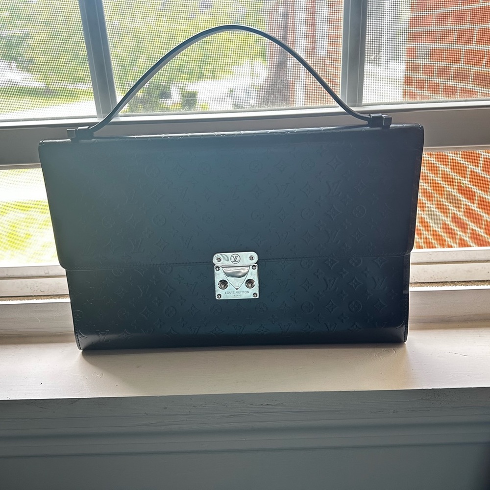 Louis Vuitton Black Leather with Gold Hardware